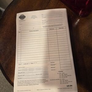 Scentsy Order Form Pad